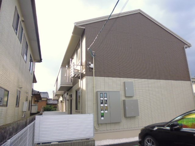倉敷市酒津のアパートの外観