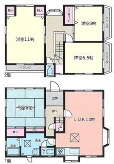 【間取り】 | 西宮市　仁川百合野町　中古戸建