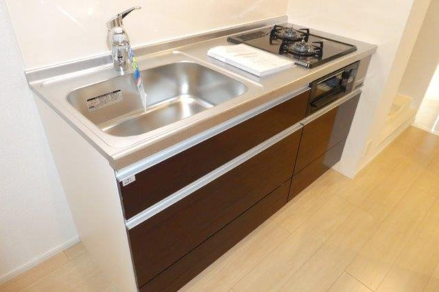 アンジェロフェリーチェのキッチン|２口ガスコンロ付き