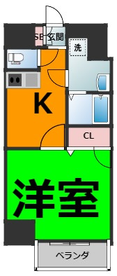 仲介手数料0円！！エスリード大須デュオの間取り