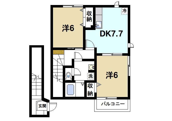 サンセールの間取り|風通しが良く快適な生活を満喫できます