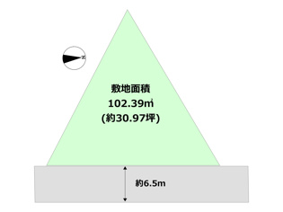 宝塚市野上6丁目売り土地の間取り