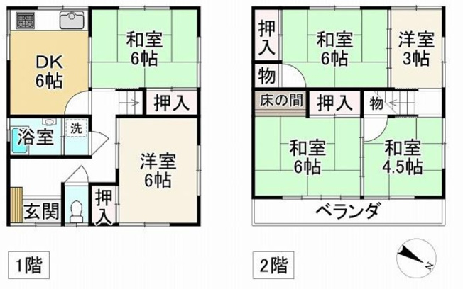 【間取り】 | 神戸市垂水区舞子坂3丁目　中古戸建　収益