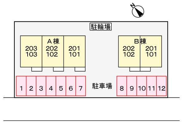ドリームハイツＡの駐車場|駐車場
