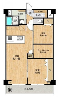 【間取り】 | カルム南堀江