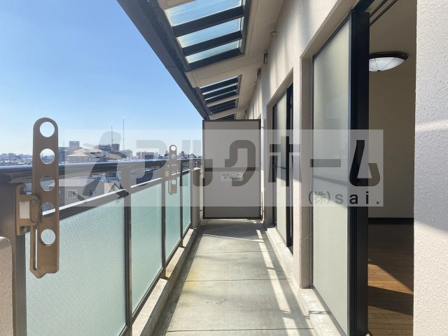 グリーンベールヒル柏原のバルコニー