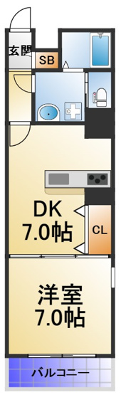 【間取り】 | FUKUE BLD松ヶ枝町