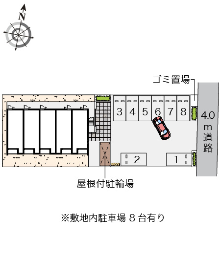 クレイノOHANAⅡの区画図