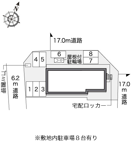 レオパレスカサブランカの区画図