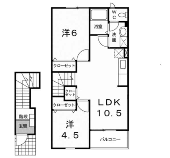 【間取り】 | エトワール赤岩