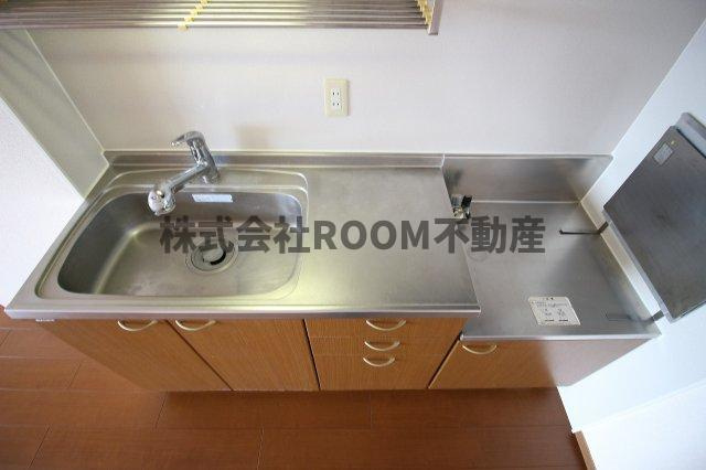 Mフォレストのキッチン|コンパクトなキッチンで掃除もラクラク