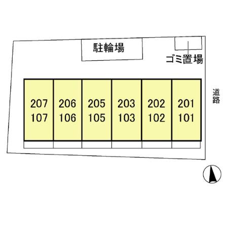 シャトーブリリアントの区画図