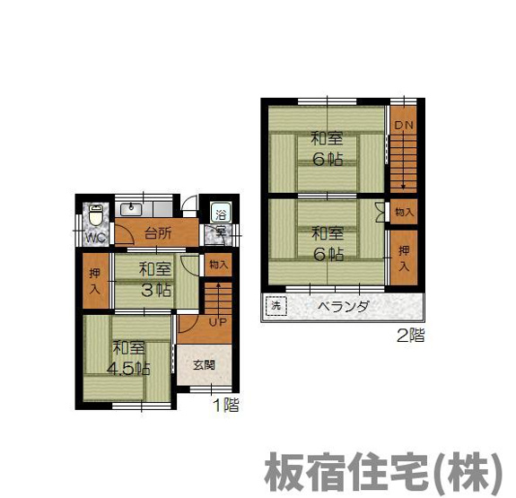 【間取り】 | 大黒町枝松貸家