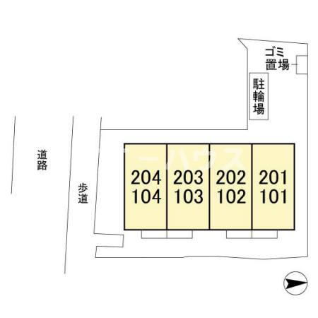 さくら館Ⅴの区画図