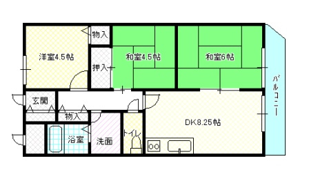 【間取り】 | アルカザーレ国分西