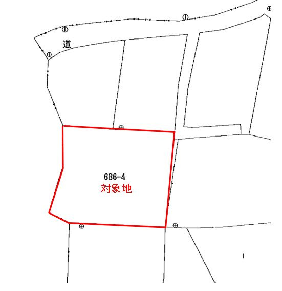 藤岡市浄法寺　土地500の区画図