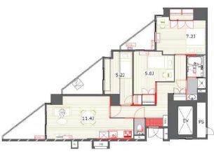 江東区南砂２丁目の賃貸マンション