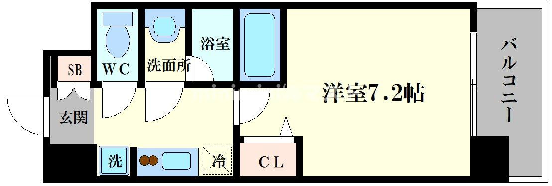 スプランディッド難波IIIの間取り