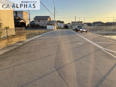 【前面道路含む現地写真】 | 加古郡播磨町古宮１丁目　売り土地 | 交通量も少なく静かな住環境です♪