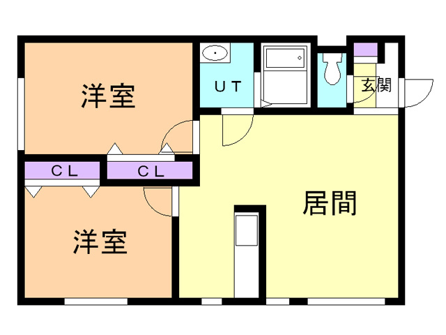 アリビオ若山の間取り