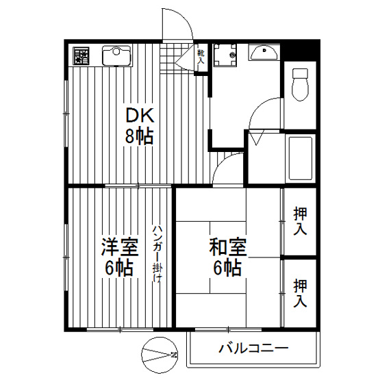 【間取り】 | パレス若林