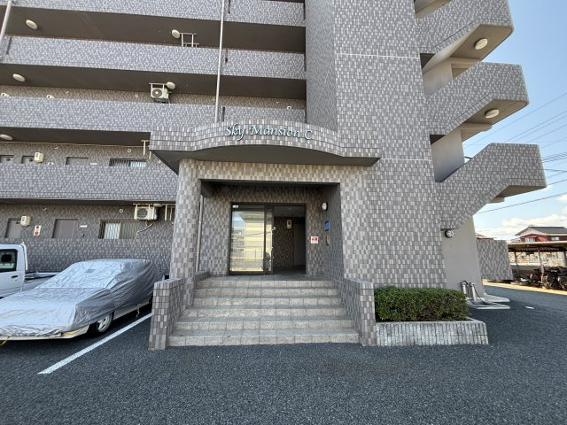 スカイマンションＣのエントランス