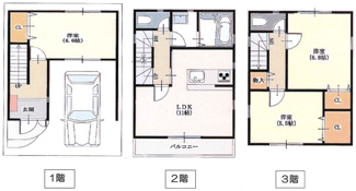 【間取り】 | 加美北4丁目　中古戸建