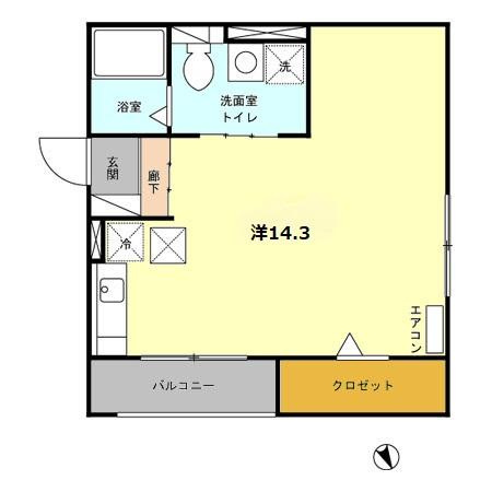 【間取り】 | レセンテ石塚　B