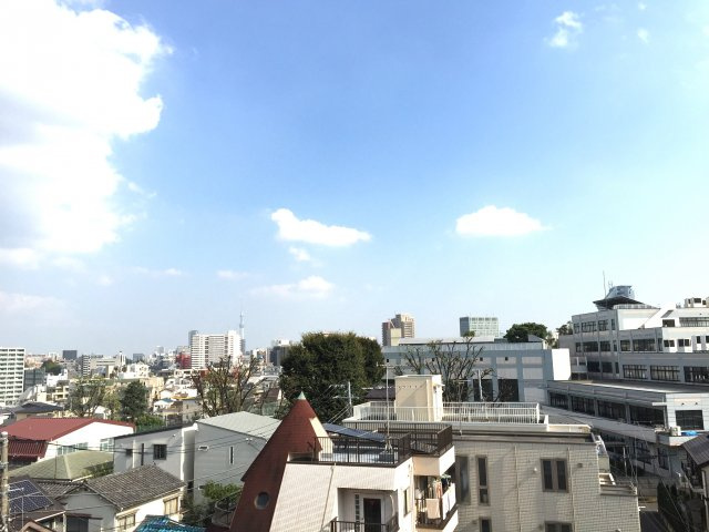 南西向きのバルコニーからはスカイツリーを望みます