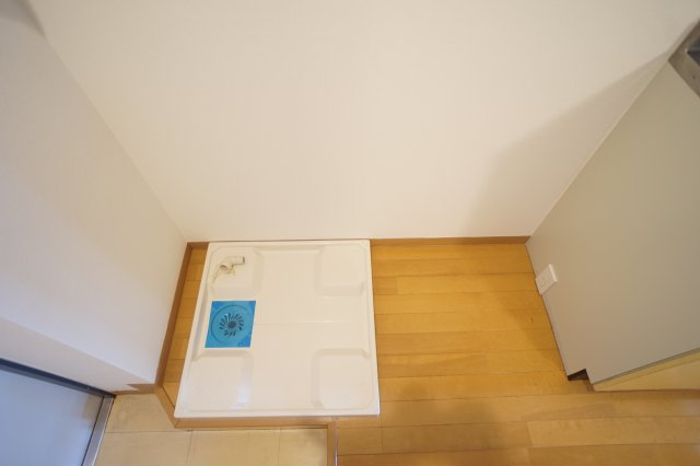 ルクレ津田沼の洗面所|基本ですね室内洗濯機置き場