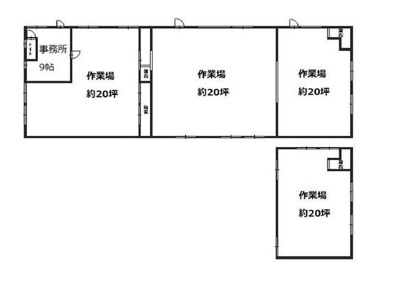 工場、事務所の間取り