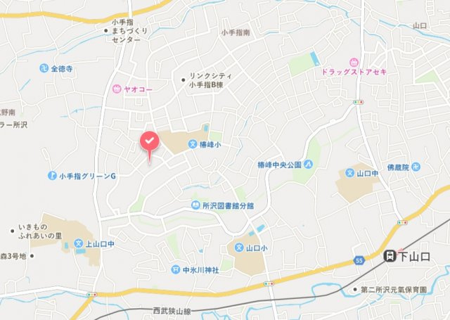 【当社売主】仲介手数料無料　西所沢椿峰ニュータウン104街区1号棟の地図