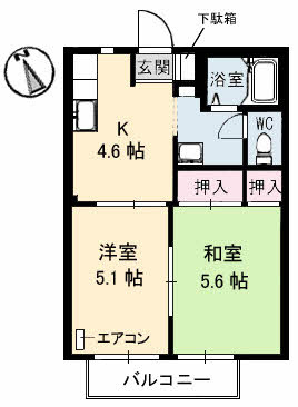 【間取り】 | エクセランルミエールC棟