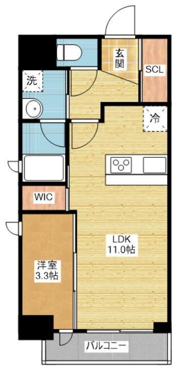 スリーアイランドタワー金山|名古屋市の賃貸ならMy賃貸の間取り|スリーアイランドタワー金山