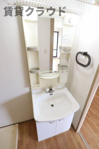 グレイスパティオⅡの洗面所|使いやすい洗面所です
