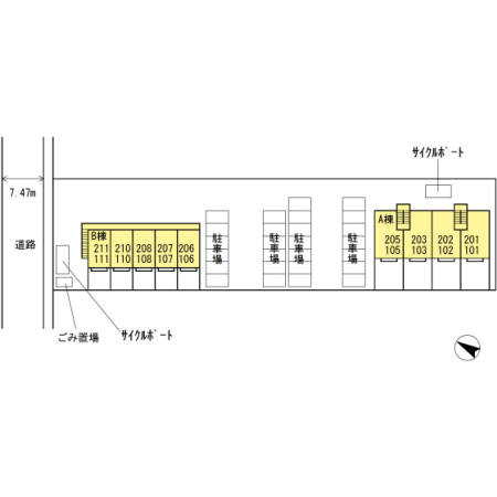 BagusRC（バグースアールシー）【キャッシュバック対象物件】の区画図