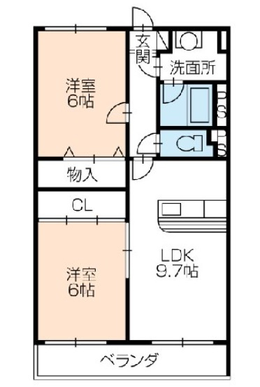 メゾンドクレアールの間取り