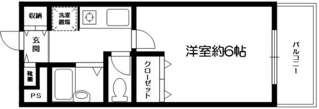 【間取り】 | ミーテ大和 | 1K