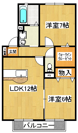 メルベーユＫの間取り