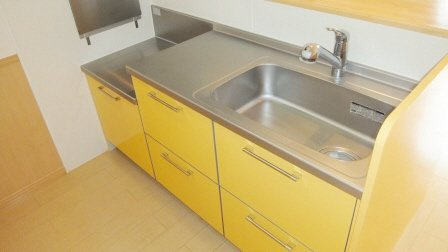 メルベーユＫのキッチン|２口コンロ設置可能です。