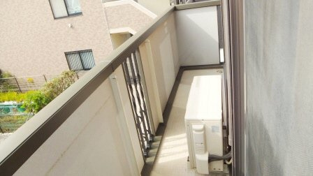 メルベーユＫのバルコニー|南西向きのバルコニーです。