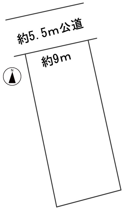 ６０５０３　岐阜市島田中町土地の区画図