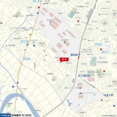 【地図】 | ロイヤルエースビル | 勝田駅700ｍ