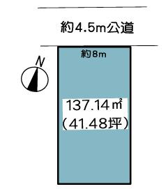 久喜市八甫　中古一戸建ての区画図|全１棟