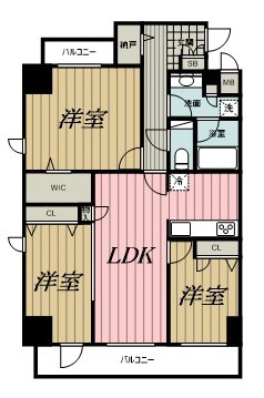 BELTS SHINJUKU レジデンスの間取り