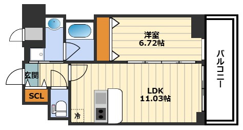 La Douceur天満の間取り