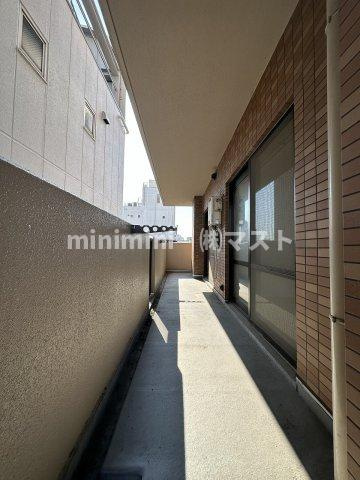 第一玉造マンションのバルコニー