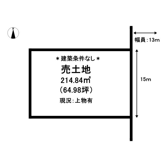 鳥取市鹿野町今市売土地の土地図
