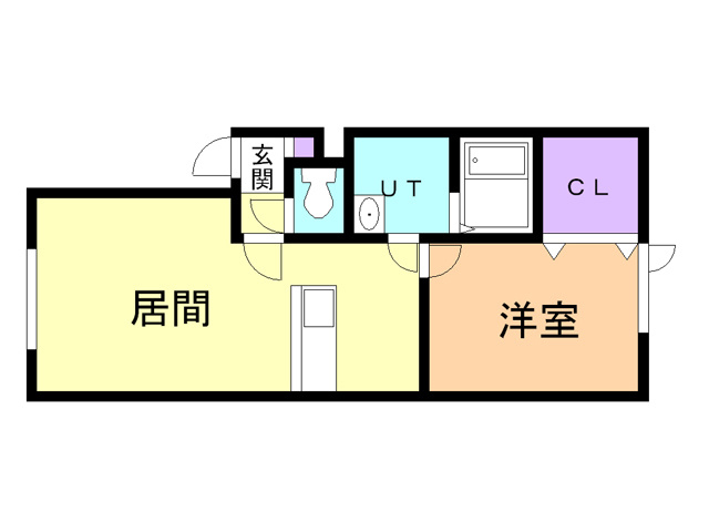ラフィーネ知利別Ⅱの間取り
