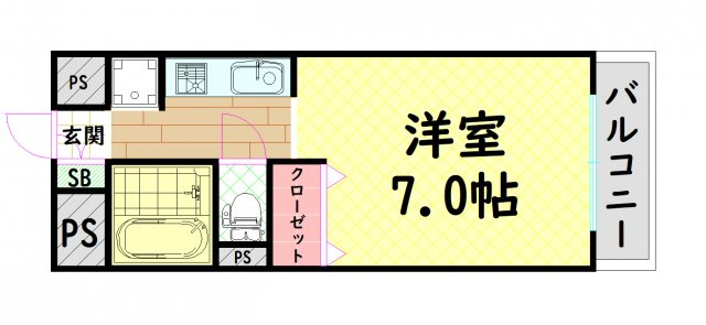 【間取り】 | NAMBAウエストⅡ